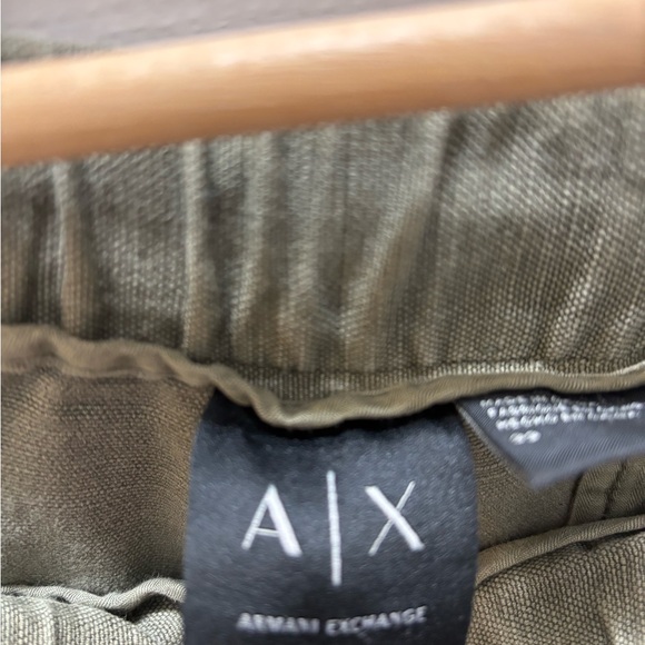 Armani Exchange olive green linen cargo pants - loose 31 - Picture 4 of 6